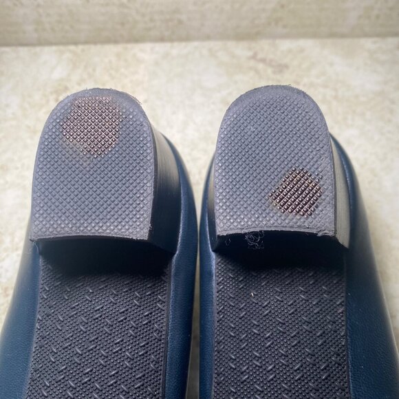 Womens Navy Leather Pumps By SAS Comfort Shoes Career Work Office - Picture 9 of 9